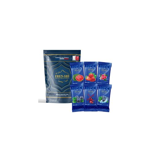 Frenshi 6 x 50 g Red Fruits Pack - Goût Chicha (Sans Tabac, Sans Nicotine) Saveur Shisha.