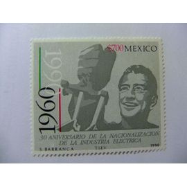 109 Mexico 1990 / Nacionalizacion De La Industria Electrica / Yvert 1335 Mnh