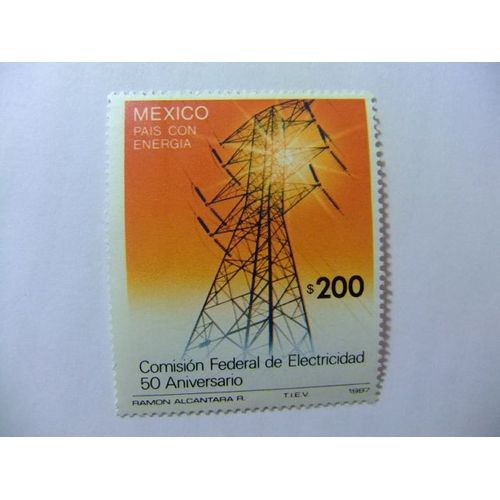 109 Mexico 1987 / Comision Federal De Electricidad / Yvert 1199 Mnh