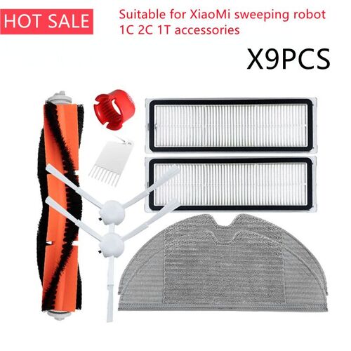 Accessoires Pour Robot De Balayage Xiaomi 1C 2C 1T, Brosse Latérale Principale, Filtre En Tissu, Boîte À Poussière, Réservoir D'Eau 9109-May20495