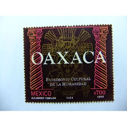 109 Mexico 1990 / Oaxaca Patrimonio Cultural De La Humanidad / Yvert 1329 Mnh
