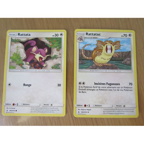 Rattata 143/214 + Rattatac 144/214 - Alliance Infaillible