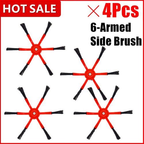 Brosses Lat¿¿rales ? 6 Bras Pour Xiaomi 1S/Roborock S7 Max S7 Maxv T7S T7S Plus S5 Max S6 Maxv, Pi¿¿ces De Brosse Pour Robot Nettoyeur 9109-May26248