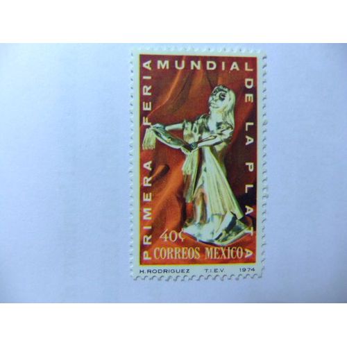 109 Mexico 1974 / Primera Feria Mundial De La Plata / Yvert 800 Mnh