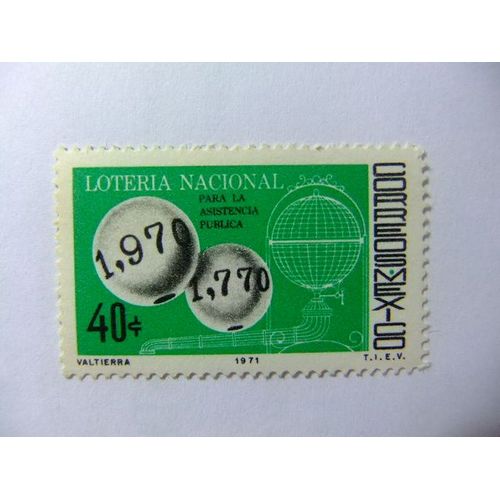 109 Mexico 1971 / 200 Th Anniversary Of The National Lotery / Yvert 771 Mnh
