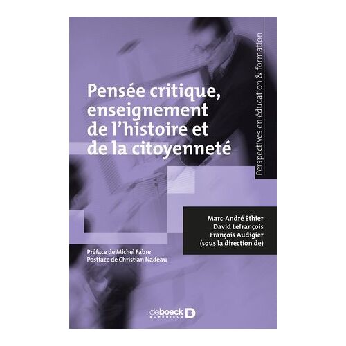 Pensée Critique, Enseignement De L'histoire Et De La Citoyenneté