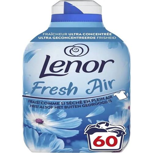 Lenor Air Frais, Adoucissant Linge, 60 Lavages, Fraîcheur Matinale, Formule Fraîcheur Ultra Concentrée