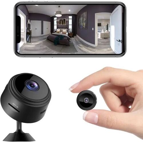 Mini Caméra Espion - LAMPE DU PARFUMEUR - 1080P - Wifi - Détection de mouvement - Noir