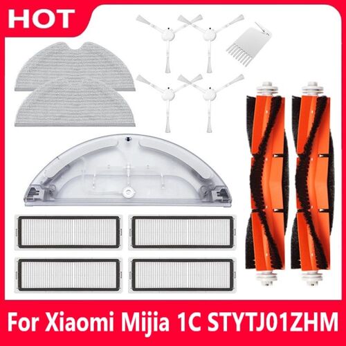 Kit De Pi¿¿ces Pour Aspirateur Robot Xiaomi Mijia 1C, Brosse Principale Lat¿¿rale, R¿¿servoir D'Eau, Chiffon De Vadrouille, Filtre Hepa, Accessoires 9109-May28090