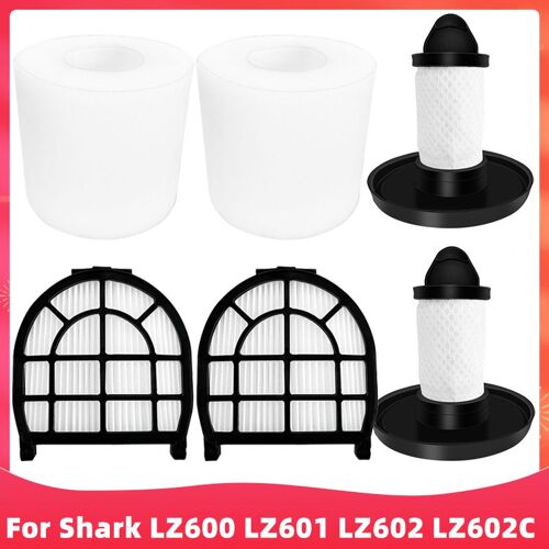 Pack D'Aspirateur Shark Lz600 Lz601 Lz602 Lz602C, Filtres En Feutre Mousse, Filtre Post-Moteur Hepa, Pi¿¿ces De Rechange, Accessoires 9109-May24013