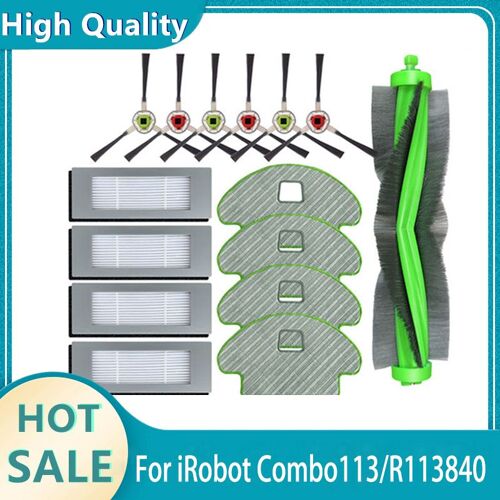 Pi¿¿ces De Rechange Pour Aspirateur Robot Irobot Roomba Combo 113, Accessoires Pour Aspirateur Robot, Filtre Hepa, Brosse Lat¿¿rale Principale 9109-May22148