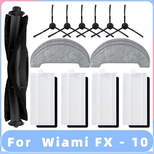 Rouleau Pour Aspirateur Robot Wiami Fx 10, Brosse Lat¿¿rale Principale, Filtre Hepa, Chiffon, Pi¿¿ce De Rechange, Accessoire 9109-May23428