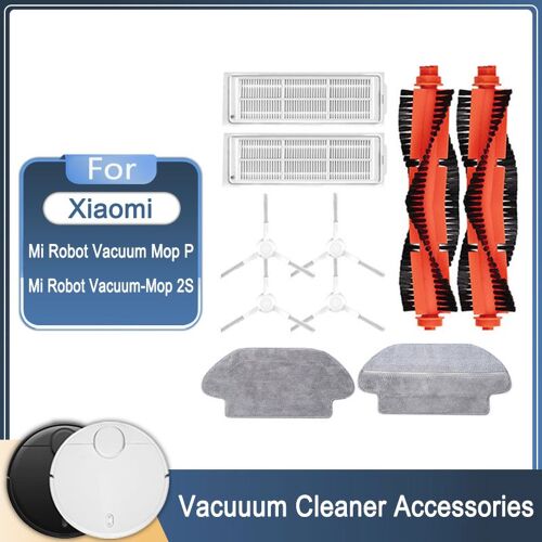 Filtre Pour Aspirateur Robot Xiaomi Mi P 2S Mijia, Chiffons, Brosse Principale Lat¿¿rale, Accessoires Pour Aspirateur Fit Styj02Ym 9109-May24561