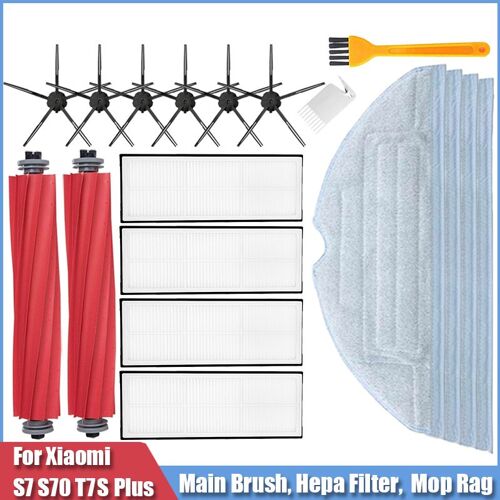 Tampons De Filtre Hepa Pour Aspirateur Xiaomi S7, Brosse Principale, Pi¿¿ces De Rechange Pour Accessoires Roborock S7 S70 S7Max T7S 9109-May28472