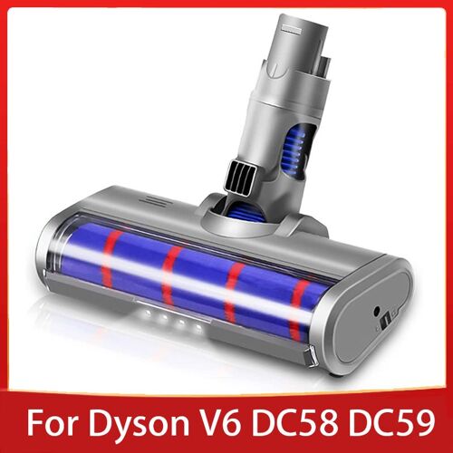 T¿ºte De Brosse Motoris¿¿e Pour Aspirateur Dyson V6, Outil De Fixation Avec Phare Led, Pour Mod¿¿les Dc58, Dc59, Dc61, Dc62 Et Dc74 9109-May27663