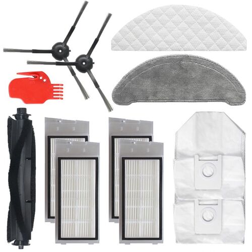 Accessoires Pour Aspirateur Robot Roidmi Eve Plus, Brosse Principale/Lat¿¿rale, Filtre Hepa, Housse De Brosse Principale, Sac ? Poussi¿¿re, Pi¿¿ces En Ti 9109-May26977