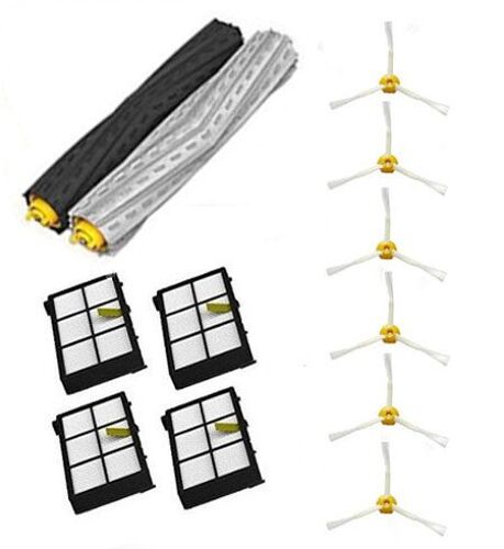 Ensemble De Brosses D'Extraction De D¿¿bris Sans Emm¿ºlement, Avec 4 Filtres Hepa Et 6 Brosses Lat¿¿rales, Pour Irobot Roomba S¿¿rie 800 900 870 880, Haut 9109-May17939