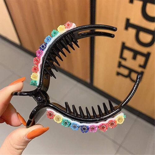 Pinces À Cheveux À Franges Arc-En-Ciel Vibrantes ¿ Épingles À Cheveux Tendance En Résine Acrylique Pour Tous Les Âges ¿ Cadeau Idéal Pour Toutes Les Occasions 