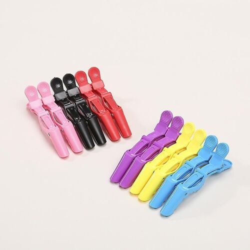 Lot De 12 Pinces Crocodiles Antidérapantes ¿ Pinces De Coiffure Durables Pour Sectionner, Sécher Et Colorer Les Cheveux