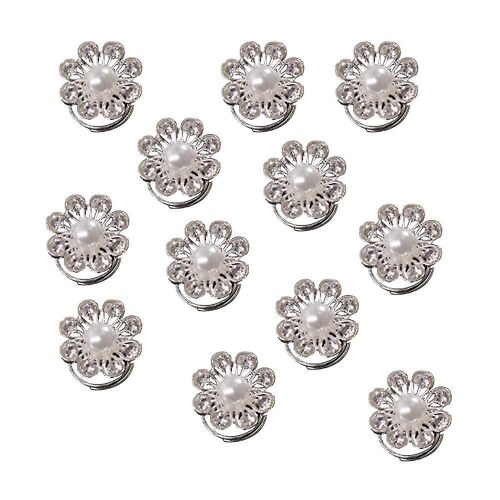 Lot De 12 Épingles À Cheveux Spirales Avec Strass ¿ Élégantes Torsades Et Boucles Pour Chignons, Chignons Et Tresses ¿ Accessoires Pour Pinces À Cheveux 