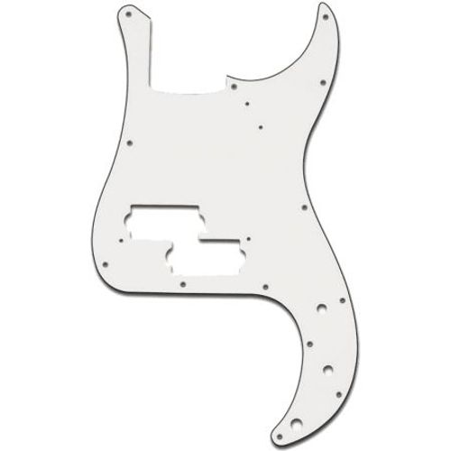 Ez1106w - Pickguard (Plaque De Protection) Basse Précision Blanche
