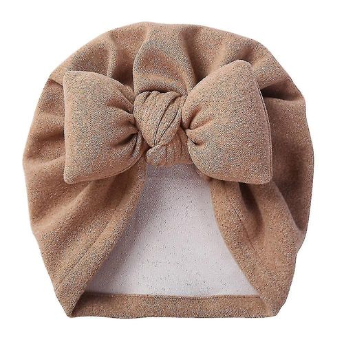 Chapeau Turban Pour Nouveau-Né Avec N?ud Papillon, Bonnet Enveloppant La Tête