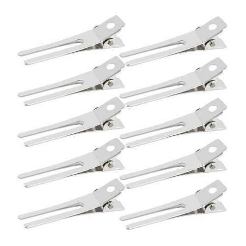Lot De 50 Pinces À Cheveux À Double Griffe - 4,6 Cm - Pinces À Cheveux En Métal Robustes Pour Le Coiffage, La Mise En Forme Et L'utilisation Quotidienne 
