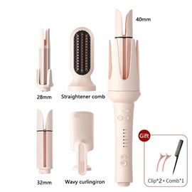 Bigoudi Automatique 32mm Rouleau À Cheveux En Céramique Rotatif Automatique Bâton De Fer À Friser Professionnel 40mm Baguette À Friser Onduler Des Cheveux.5 In 1 Set 1.