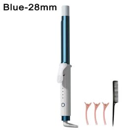 Fer À Friser Électrique 32mm Bigoudi En Céramique Rouleau De Cheveux 28mm Fer À Friser Professionnel Baguette À Friser Onduler Des Cheveux.Blue 28mm.