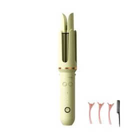 Fer À Friser Automatique 32mm Bigoudi En Céramique Rotatif Professionnel Outil De Friser De Cheveux Bigoudi Pour Cheveux Longs.Green.