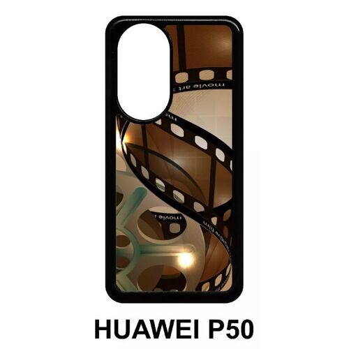 Coque huawei p50 - cinema film - silicone - noir