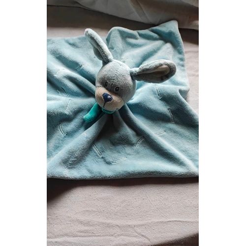 Doudou lapin bleu bengy