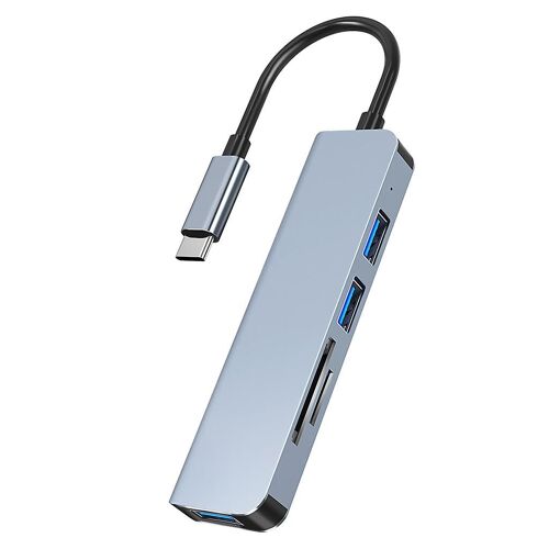 Hub USB portable 3.0 à 5 ports, transmission de données à haut débit, pour disque dur mobile