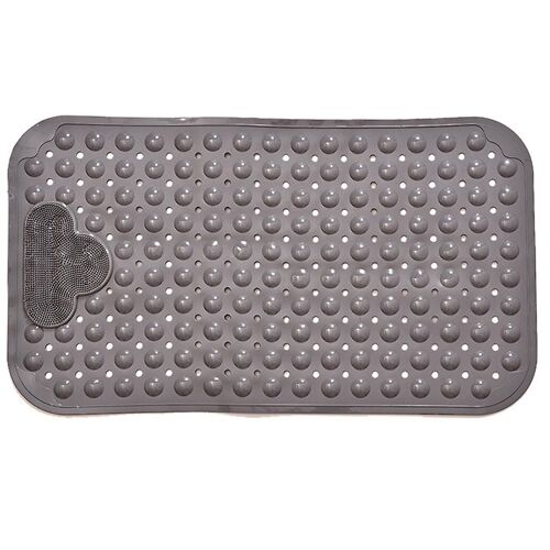 Tapis de baignoire antidérapant Baignoire de douche Tapis en PVC avec ventouses et trous de drainage