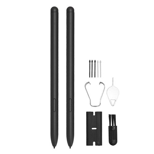 Pour Tab S7 Stylus 4096 Niveau de pression Taille précise Stylo intelligent stable et durable avec 5 embouts pour tablette Tab S7 Plus Noir