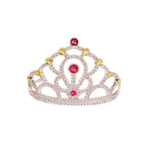 Couronne De Princesse Argentee - Reine - Accessoire Costume / Deguisement Fille - Taille Unique Enfant