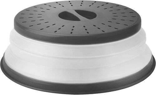 Couvercle Pliable Pour Micro-Ondes - Perforé, Sans Bpa, Résistant À La Chaleur, Poignée Facile À Saisir, Design Compact, Lavable Au Lave-Vaisselle