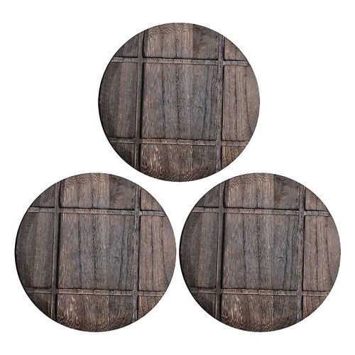 Lot De 3 Dessous De Plat En Bois Sculptés À La Main - Des Ustensiles De Cuisine Durables Et Multifonctionnels Pour Les Plats Chauds Et Le Service