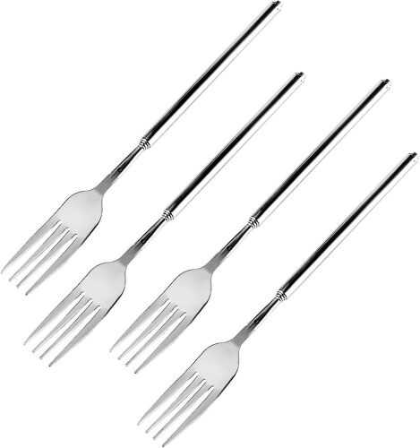 Fourchette Télescopique Polyvalente Pour Barbecue - Longueur Réglable, Acier Inoxydable, Parfaite Pour Les Grillades, Le Camping Et La Cuisine En Plein Air