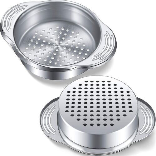 Lot De 2 Passoires À Conserves En Acier Inoxydable - Égouttoir À Thon Et Maïs Doux Avec Design Antidérapant Pour Une Utilisation Facile