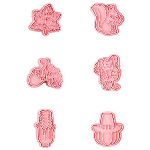 Ensemble D'emporte-Pièces Thanksgiving - 12 Formes D'automne Avec Tampons À Piston Pour Des Pâtisseries Festives Et Amusantes