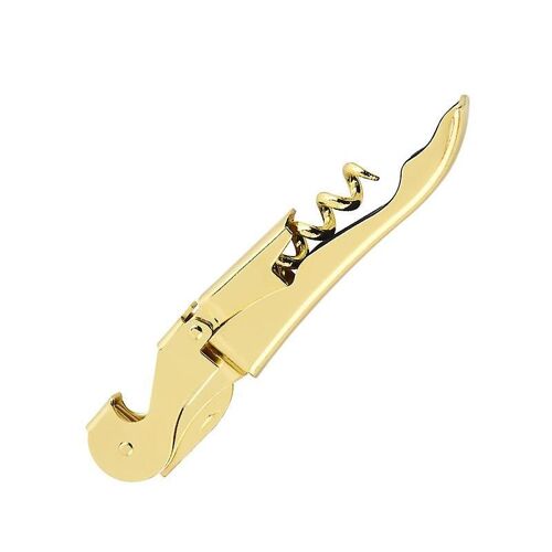 Tire-Bouchon De Sommelier Noir Mat À Double Charnière Avec Coupe-Capsule - Décapsuleur Élégant Pour Les Amateurs