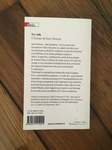 L'europe De Jean Monnet - Eléments Pour Une Sociologie Historique De La Construction Européenne