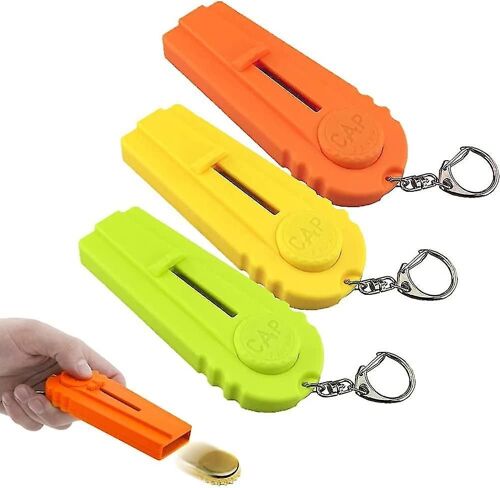 Décapsuleur Amusant Pour Bouteille De Bière - Porte-Clés Fantaisie Pour Fêtes, Écologique, Lot De 3, Couleurs Assorties