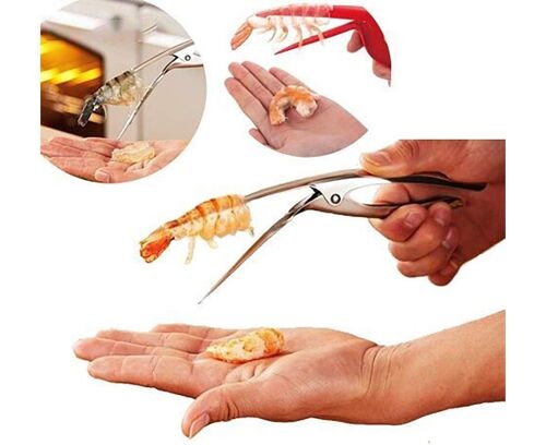 Déveineur De Crevettes En Acier Inoxydable De Qualité Supérieure - Éplucheur Et Nettoyeur Faciles Pour Une Préparation Rapide Des Fruits De Mer