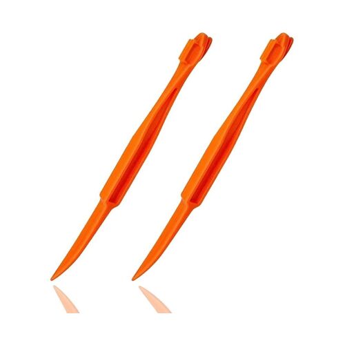 Lot De 2 Éplucheurs D'agrumes : Coupe-Écorces D'orange Et Tranche-Fruits En Plastique Pour Éplucher Facilement Les Oranges, Les Citrons Et Plus Encore.