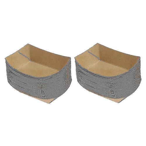 Lot De 50 Boîtes À Emporter En Papier Kraft - Plateaux De Service Écologiques Pour Fêtes, Événements Et Usage Domestique