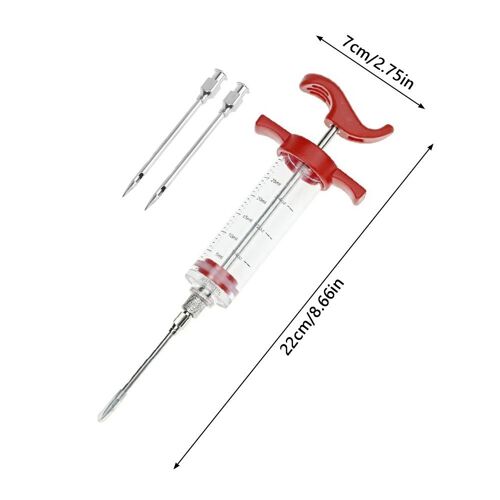 Injecteur De Marinade Haut De Gamme Pour Viande Et Volaille ¿ Infuseur De Saveurs Bbq Avec Aiguilles En Acier Inoxydable ¿ Facile À Utiliser