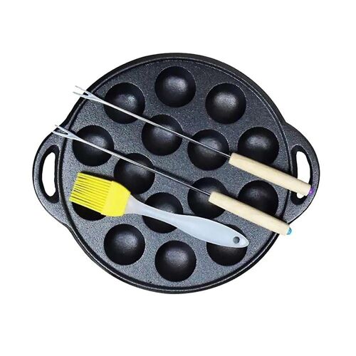 Poêle À Griller En Fonte Antiadhésive Durable - Plat De Cuisson Polyvalent Pour Escargots Pour La Cuisine À La Maison Et Au Restaurant