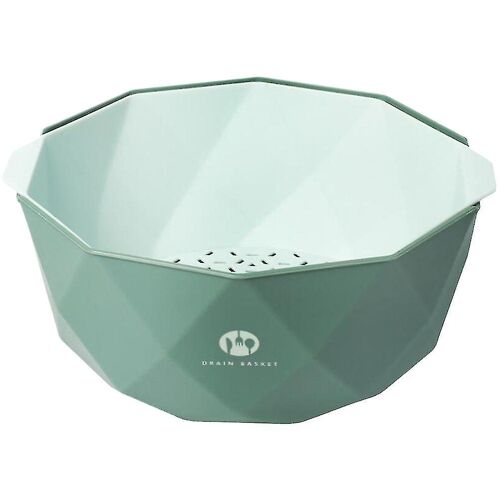 Panier De Vidange À Double Couche Pour Laver Les Fruits Et Légumes ¿ Passoire En Plastique Durable Et Solution De Rangement